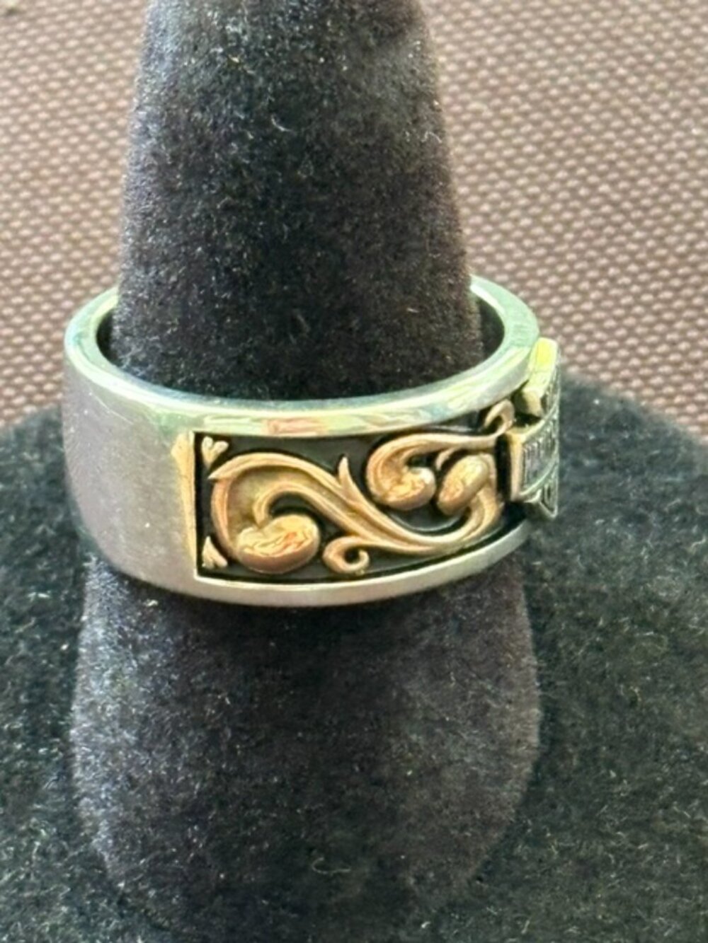 HARLEY DAVIDSON BAND RING WITH ROSE GOLD PLATING - Picture 4 of 4